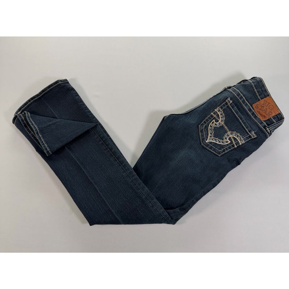 Big Star Maddie Boot Womens 29R Legendary Blue Jeans Mid Rise Western Denim